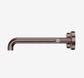 Mecca Lever Wall Basin/Bath Set 220mm Spout Brushed Bronze