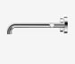Mecca Lever Wall Basin/Bath Set 220mm Spout Chrome
