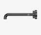 Mecca Lever Wall Basin/Bath Set 220mm Spout Gun Metal