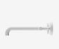 Mecca Lever Wall Basin/Bath Set 220mm Spout Matte White