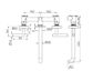 Mecca Lever Wall Basin/Bath Set 220mm Spout Matte White