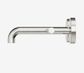 Mecca Lever Wall Basin/Bath Set 160mm Offset Spout Brushed Nickel