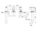 Mecca Lever Wall Basin/Bath Set 160mm Offset Spout Brushed Nickel