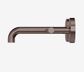 Mecca Lever Wall Basin/Bath Set 160mm Offset Spout Brushed Bronze