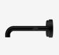 Mecca Lever Wall Basin/Bath Set 160mm Offset Spout Matte Black