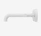 Mecca Lever Wall Basin/Bath Set 160mm Offset Spout Matte White