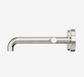 Mecca Lever Wall Basin/Bath Set 185mm Offset Spout Brushed Nickel