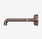 Mecca Lever Wall Basin/Bath Set 185mm Offset Spout Brushed Bronze