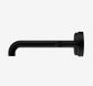 Mecca Lever Wall Basin/Bath Set 185mm Offset Spout Matte Black