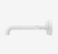 Mecca Lever Wall Basin/Bath Set 185mm Offset Spout Matte White
