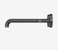 Mecca Lever Wall Basin/Bath Set 220mm Offset Spout Gun Metal