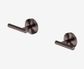 Mecca Lever Wall Top Assembly Brushed Bronze