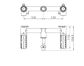 Mecca Lever Wall Basin/Bath Set Body Only