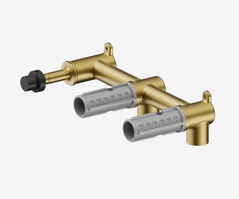 Mecca Lever Wall Basin/Bath Set Offset Spout Body Only