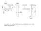 Mecca Lever Wall Basin/Bath Set 160mm Spout Trim kits Only Brushed Gold
