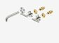 Mecca Lever Wall Basin/Bath Set 160mm Spout Trim kits Only Brushed Nickel