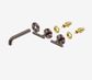 Mecca Lever Wall Basin/Bath Set 160mm Spout Trim kits Only Brushed Bronze
