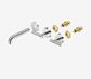 Mecca Lever Wall Basin/Bath Set 160mm Spout Trim kits Only Chrome