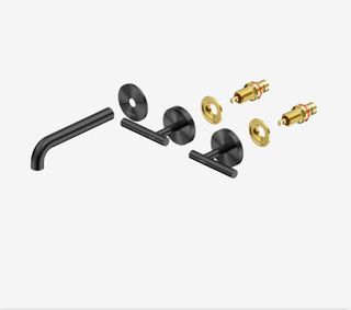 Mecca Lever Wall Basin/Bath Set 160mm Spout Trim kits Only Gun Metal
