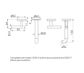 Mecca Lever Wall Basin/Bath Set 160mm Spout Trim kits Only Matte White