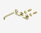 Mecca Lever Wall Basin/Bath Set 185mm Spout Trim kits Only Brushed Gold