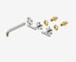 Mecca Lever Wall Basin/Bath Set 185mm Spout Trim kits Only Brushed Nickel