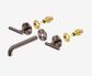 Mecca Lever Wall Basin/Bath Set 185mm Spout Trim kits Only Brushed Bronze