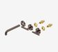 Mecca Lever Wall Basin/Bath Set 185mm Spout Trim kits Only Brushed Bronze