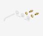 Mecca Lever Wall Basin/Bath Set 185mm Spout Trim kits Only Matte White