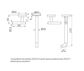 Mecca Lever Wall Basin/Bath Set 220mm Spout Trim kits Only Brushed Gold