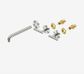 Mecca Lever Wall Basin/Bath Set 220mm Spout Trim kits Only Brushed Nickel