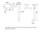 Mecca Lever Wall Basin/Bath Set 220mm Spout Trim kits Only Brushed Nickel