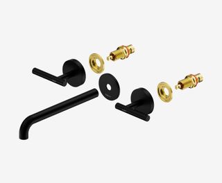 Mecca Lever Wall Basin/Bath Set 220mm Spout Trim kits Only Matte Black