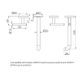 Mecca Lever Wall Basin/Bath Set 220mm Spout Trim kits Only Matte Black