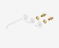 Mecca Lever Wall Basin/Bath Set 220mm Spout Trim kits Only Matte White