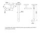 Mecca Lever Wall Basin/Bath Set 220mm Spout Trim kits Only Matte White