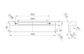 Bianca Appliance Pull 440mm Matte Black