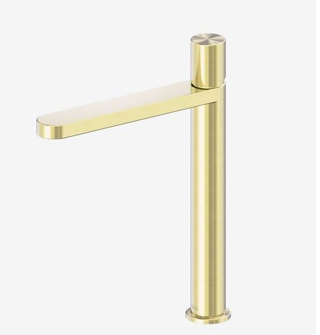 Pure SS316L Tall Basin Mixer Brushed Gold