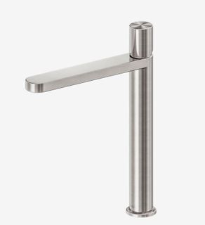 Pure SS316L Tall Basin Mixer Brushed Nickel