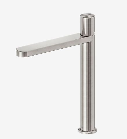 Pure SS316L Tall Basin Mixer Brushed Nickel