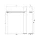 Pure SS316L Tall Basin Mixer Graphite