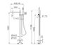 Pure SS316L Progressive Freestanding Bath Mixer With Outdoor Shower Hose Brushed