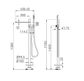 Pure SS316L Progressive Freestanding Bath Mixer Brushed Gold