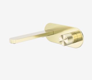 Pure SS316L Progressive Wall Basin/Bath Mixer Brushed Gold