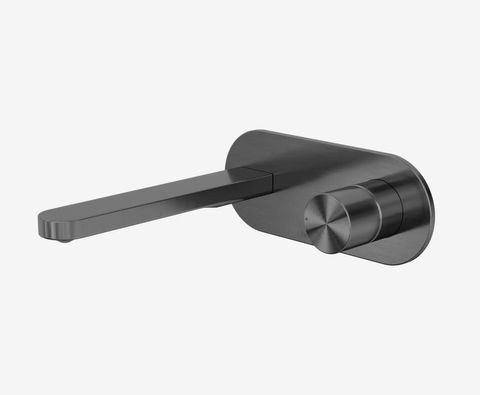 Pure SS316L Progressive Wall Basin/Bath Mixer Graphite