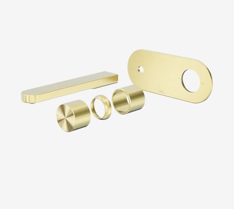 Pure SS316L Progressive Wall Basin/Bath Mixer Trim Kits Only Brushed Gold
