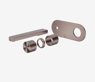 Pure SS316L Progressive Wall Basin/Bath Mixer Trim Kits Only Brushed Bronze