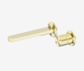 Pure SS316L Progressive Wall Basin/Bath Mixer Separate Back Plate Brushed Gold