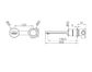 Pure SS316L Progressive Wall Basin/Bath Mixer Separate Back Plate Graphite