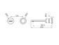Pure SS316L Progressive Wall Basin/Bath Mixer Separate Back Plate Trim Kits Only